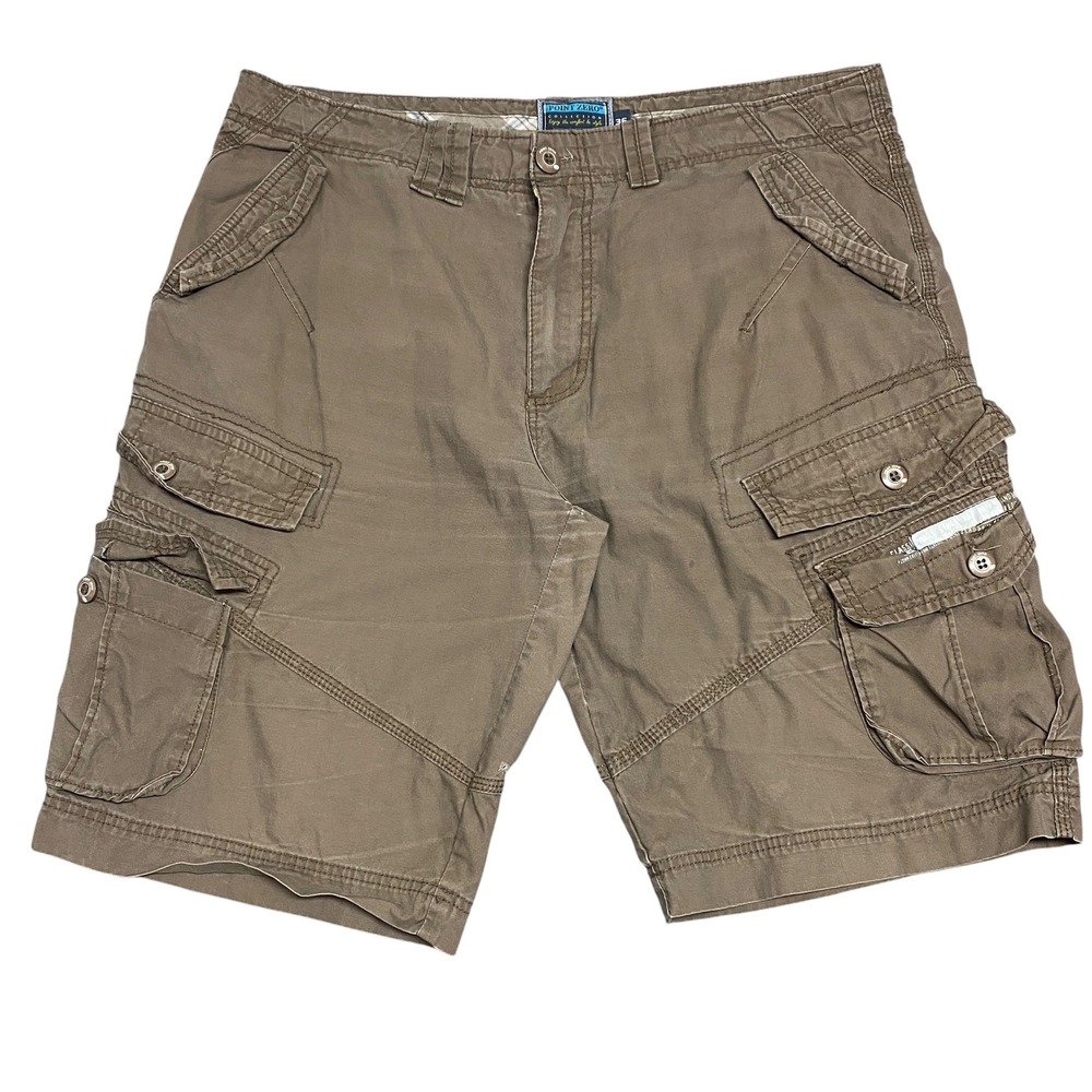 Y2K Point Zero Brown Cargo Shorts
